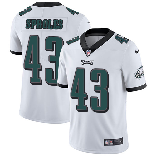 2019 men Philadelphia Eagles #43 Sproles white Nike Vapor Untouchable Limited NFL Jersey->philadelphia eagles->NFL Jersey